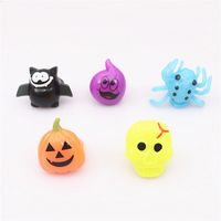 Halloween Pumpkin Skull Tpr Party Rings Costume Props 1 Piece main image 5