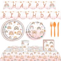 Birthday Rainbow Paper Party Tableware main image 2