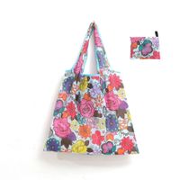 Cute Pastoral Flower Polyester Composite Needle Punched Cotton Shopping Bags sku image 34
