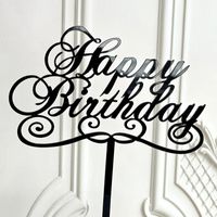 Birthday Letter Arylic Party Cake Decorating Supplies sku image 4