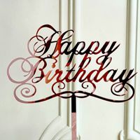 Birthday Letter Arylic Party Cake Decorating Supplies sku image 3