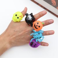 Halloween Pumpkin Skull Tpr Party Rings Costume Props 1 Piece main image 1