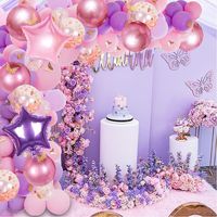 Solid Color Emulsion Party Balloons 1 Set main image 3
