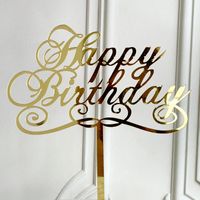 Birthday Letter Arylic Party Cake Decorating Supplies sku image 2