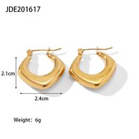 Wholesale Jewelry Geometric Prismatic Stainless Steel Earrings Nihaojewelry sku image 1
