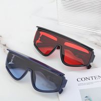 Fashion Solid Color Pc Special-shaped Mirror Full Frame Women's Sunglasses main image 3