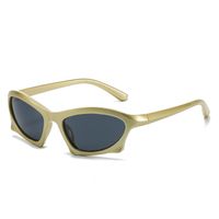 Hip Hop Couleur Unie Pc Miroir De Forme Spéciale Plein Cadre Sport Lunettes De Soleil sku image 5