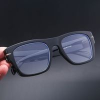 Retro Solid Color Pc Square Full Frame Men's Sunglasses main image 6