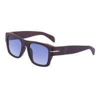 Retro Solid Color Pc Square Full Frame Men's Sunglasses sku image 4