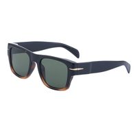 Retro Solid Color Pc Square Full Frame Men's Sunglasses sku image 5