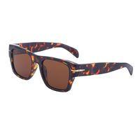 Retro Solid Color Pc Square Full Frame Men's Sunglasses sku image 6