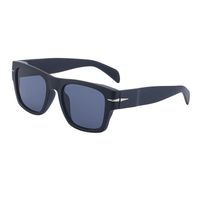 Retro Solid Color Pc Square Full Frame Men's Sunglasses sku image 1