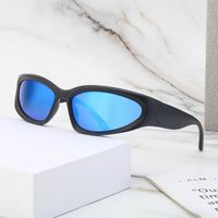 Fashion Solid Color Pc Special-shaped Mirror Full Frame Sports Sunglasses main image 6