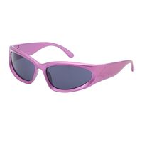 Fashion Solid Color Pc Special-shaped Mirror Full Frame Sports Sunglasses sku image 1