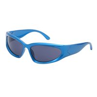 Fashion Solid Color Pc Special-shaped Mirror Full Frame Sports Sunglasses sku image 2