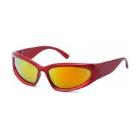 Fashion Solid Color Pc Special-shaped Mirror Full Frame Sports Sunglasses sku image 9