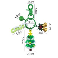 Cute Christmas Tree Santa Claus Metal Patchwork Unisex Keychain main image 5