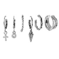 Vintage Style Geometric Cross Alloy Plating Women's Drop Earrings 1 Set sku image 1