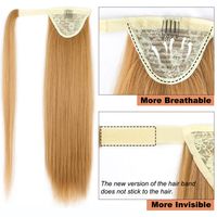 Women's Fashion Brown Gold Weekend High Temperature Wire Straight Hair Wigs main image 5