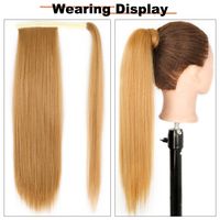 Women's Fashion Brown Gold Weekend High Temperature Wire Straight Hair Wigs main image 4