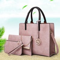Women's Large Summer Pu Leather Fashion Bag Sets sku image 4
