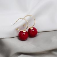 1 Pair Classic Style Round Alloy Drop Earrings main image 5