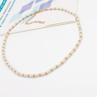 Fashion Round Gold Plated Necklace Beaded Artificial Pearls Pearl Necklaces 1 Piece main image 4