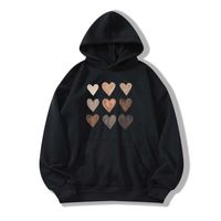 Romantique Forme De Cœur Polyester Encapuchonné Manche Longue Manches Régulières Impression Poche Sweat À Capuche sku image 23