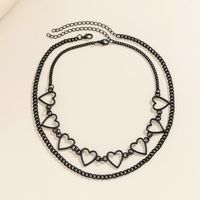 Wholesale Jewelry Fashion Heart Shape Iron Hollow Out Choker main image 1