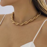 Großhandel Schmuck Strassenmode Einfarbig Eisen Halsband main image 5