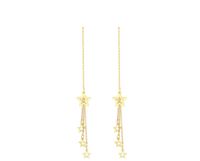 Mode Star Acier Au Titane Boucles D'oreilles Gland Placage Boucles D'oreilles En Acier Inoxydable main image 3