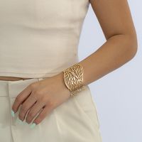 Wholesale Jewelry Elegant Streetwear Flower Metal Bangle sku image 4