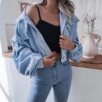 Women's Casual Solid Color Single Breasted Coat Jacket main image 5