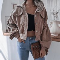 Women's Casual Solid Color Single Breasted Coat Jacket main image 4