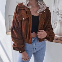 Women's Casual Solid Color Single Breasted Coat Jacket main image 2