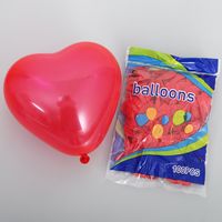 Estilo Simple Estilo Clásico Forma De Corazón Color Sólido Emulsión Fiesta Carnaval Globos sku image 4