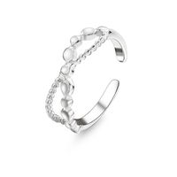Mode Einfarbig Rostfreier Stahl Offener Ring Überzug Edelstahl Ringe sku image 1