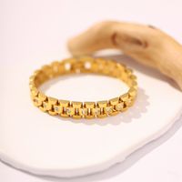 Fashion Geometric Stainless Steel Gold Plated Gold Plated Bracelets main image 5