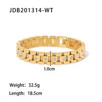 Fashion Geometric Stainless Steel Gold Plated Gold Plated Bracelets sku image 1