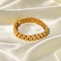 Fashion Geometric Stainless Steel Gold Plated Gold Plated Bracelets main image 1