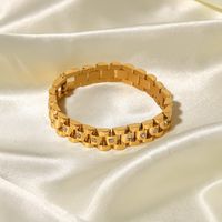 Fashion Geometric Stainless Steel Gold Plated Gold Plated Bracelets main image 6