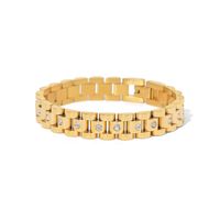 Fashion Geometric Stainless Steel Gold Plated Gold Plated Bracelets main image 4