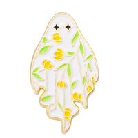 Cute Heart Shape Flower Ghost Alloy Plating Unisex Brooches sku image 3