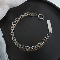 Fashion Geometric Titanium Steel Plating Women's Bracelets Necklace main image 2