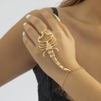 Hip-Hop Scorpion Iron Inlay Rhinestones Women'S Bracelets sku image 1