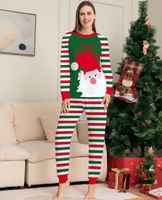 Moda Papá Noel Raya Algodón Impresión Conjuntos De Pantalones Pantalones Casuales Sudadera Trajes A Juego Para La Familia main image 3