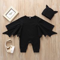 Halloween Fashion Solid Color 100% Cotton Baby Rompers main image 1