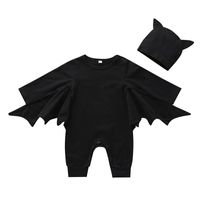 Halloween Fashion Solid Color 100% Cotton Baby Rompers sku image 4