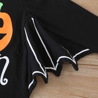 Halloween Fashion Letter Cotton Blend Baby Rompers main image 5