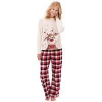 Casual Elk Cotton Blend Printing Pants Sets Casual Pants Hoodie Family Matching Outfits main image 3